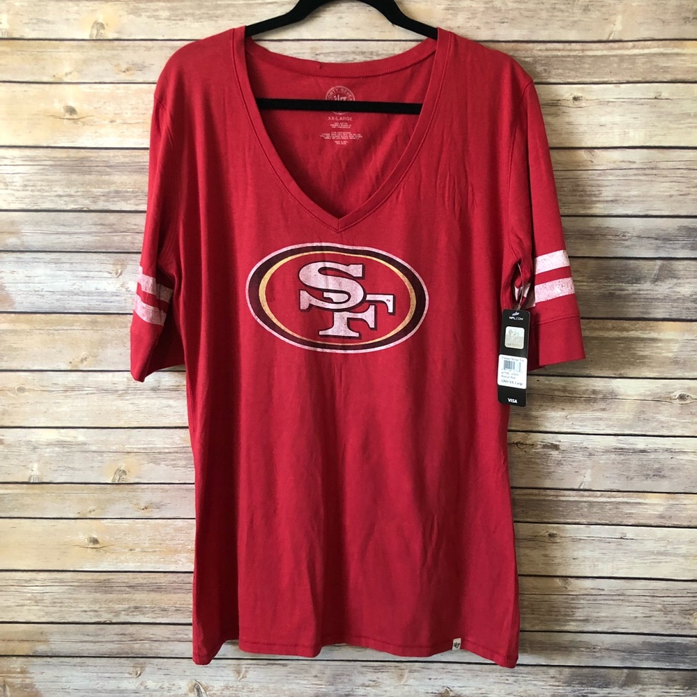 NWT 49ers V-Neck Shirt